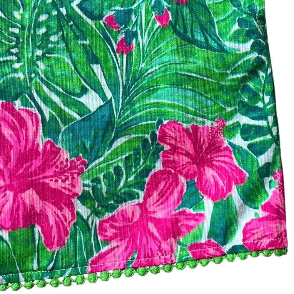 Tommy Bahama Colorful Floral Dress Lilly Inspired Lined Cotton Girl's 8 - Picture 4 of 8